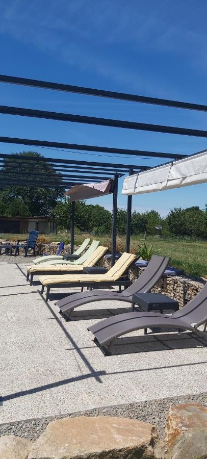 Sharecroppers Cottage With Swimming Pool Pagéas Esterno foto